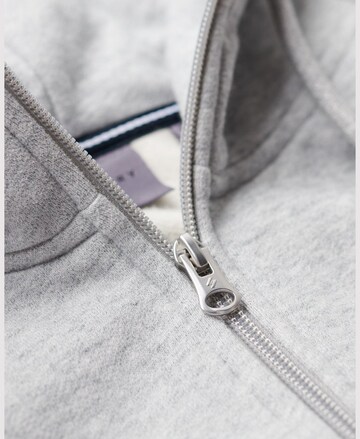 Superdry - Casaco em moletão 'Brand Mark' em cinzento