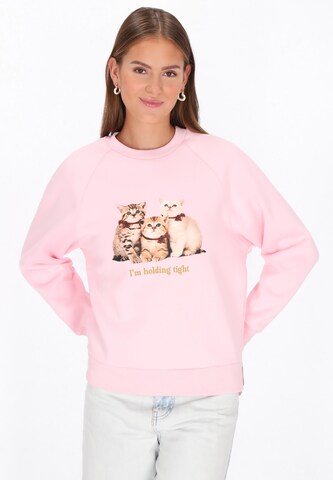 MYMO - Sudadera en rosa: frente