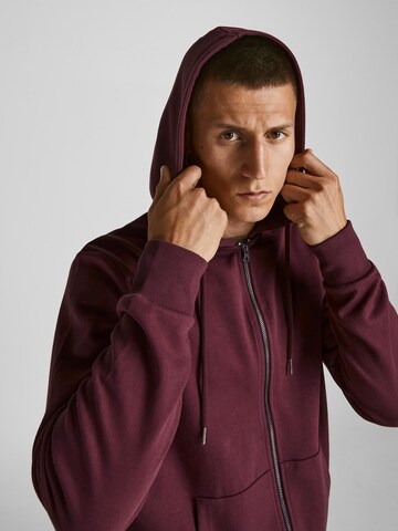 JACK & JONES Кофта на молнии в Красный