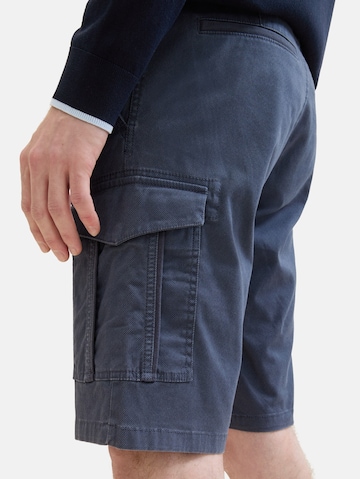 Regular Pantalon cargo TOM TAILOR en bleu