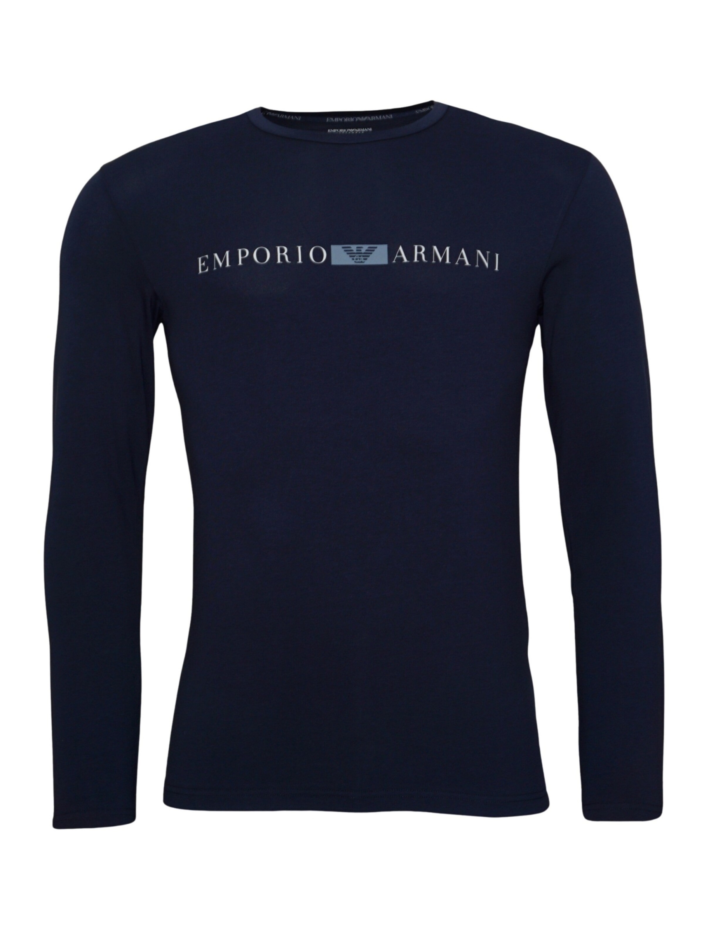 T-Shirt Emporio Armani en bleu : devant