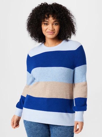 ONLY Carmakoma - Pullover 'Daria' em azul: frente