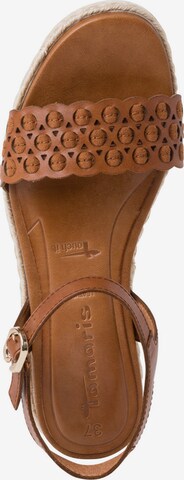 TAMARIS Sandalen met riem in Bruin