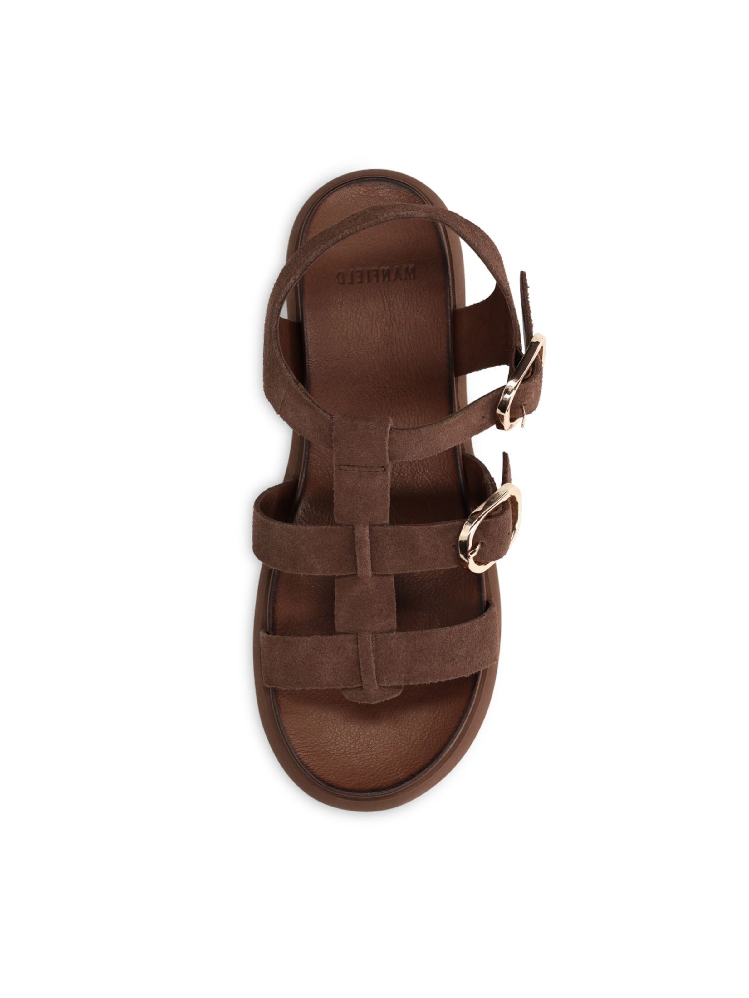 MANFIELD Sandaal in Bruin