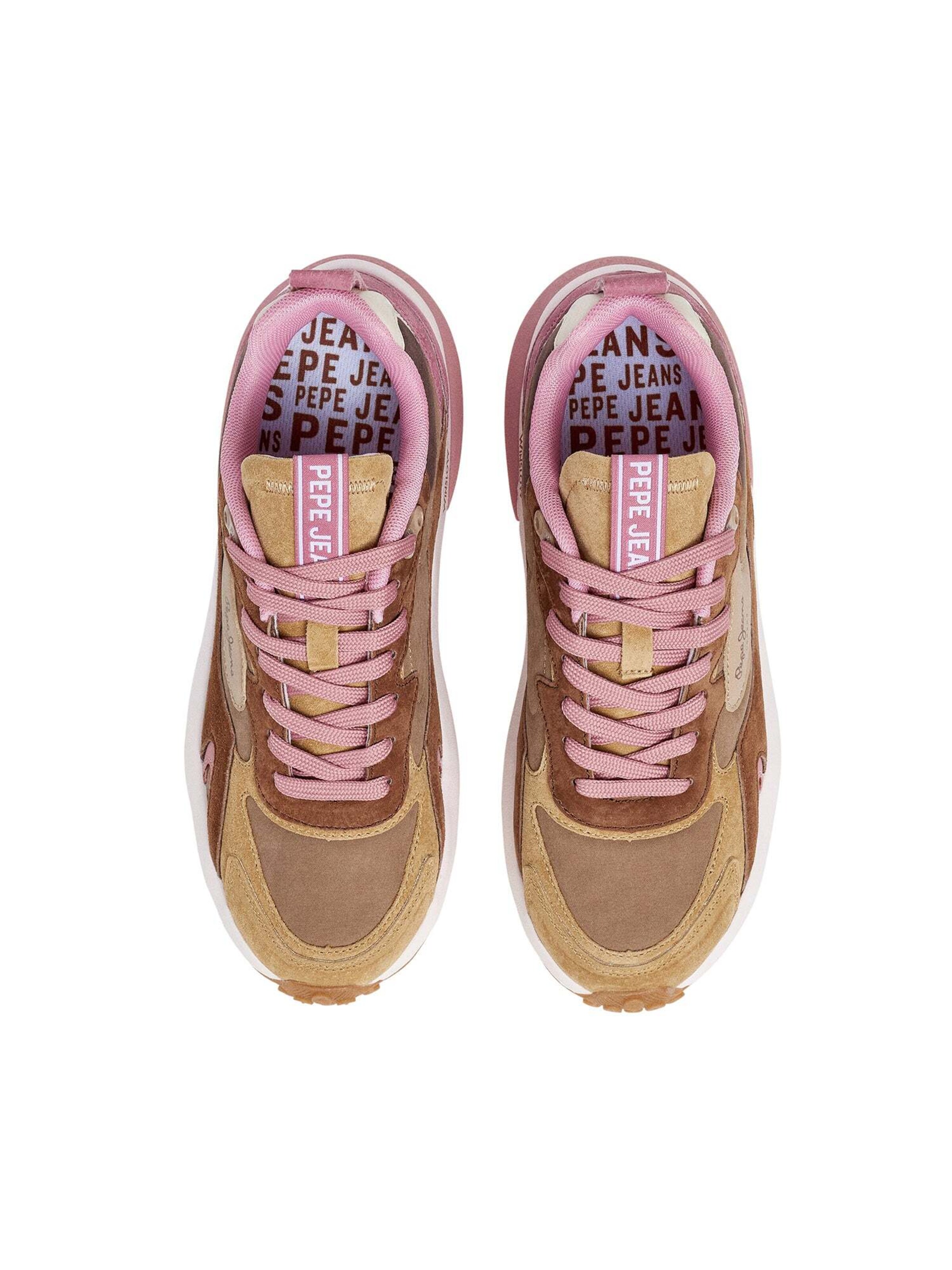 Pepe Jeans Platform trainers in Beige