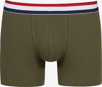 Mey Boxer shorts 'RE:THINK RIB' in Green: front