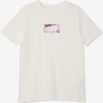 T-Shirt s.Oliver en beige : devant