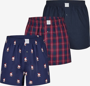 MG-1 Boxer shorts 'Christmas' in Blue: front
