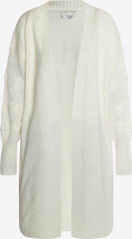Usha Knit cardigan in White: front
