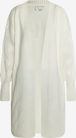 Cardigan Usha en blanc : devant