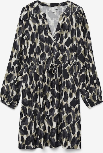 Vero Moda Curve Mekko 'VMCFANINI' värissä harmaa / khaki / musta / valkoinen, Tuotenäkymä