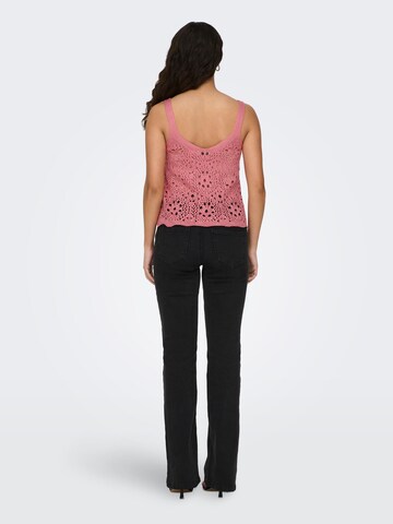 JDY Knitted Top 'Natascha' in Pink