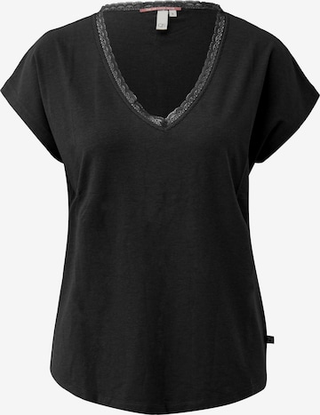 QS - Camiseta en negro: frente