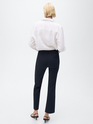 MANGO Regular Trousers with creases 'NEWCOLA' in Blue