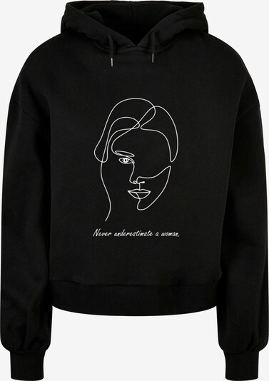 Merchcode Sweatshirt 'WD - Woman Figure' in schwarz / weiß, Produktansicht