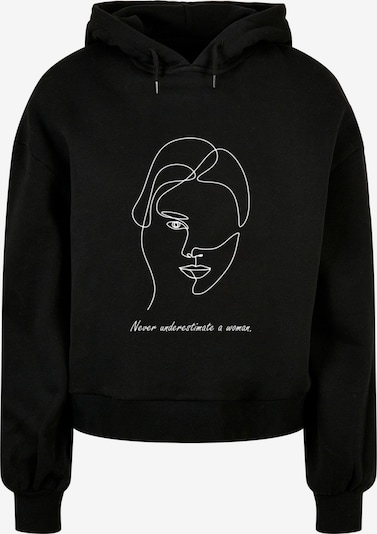 Merchcode Sweatshirt 'WD - Woman Figure' in schwarz / weiß, Produktansicht