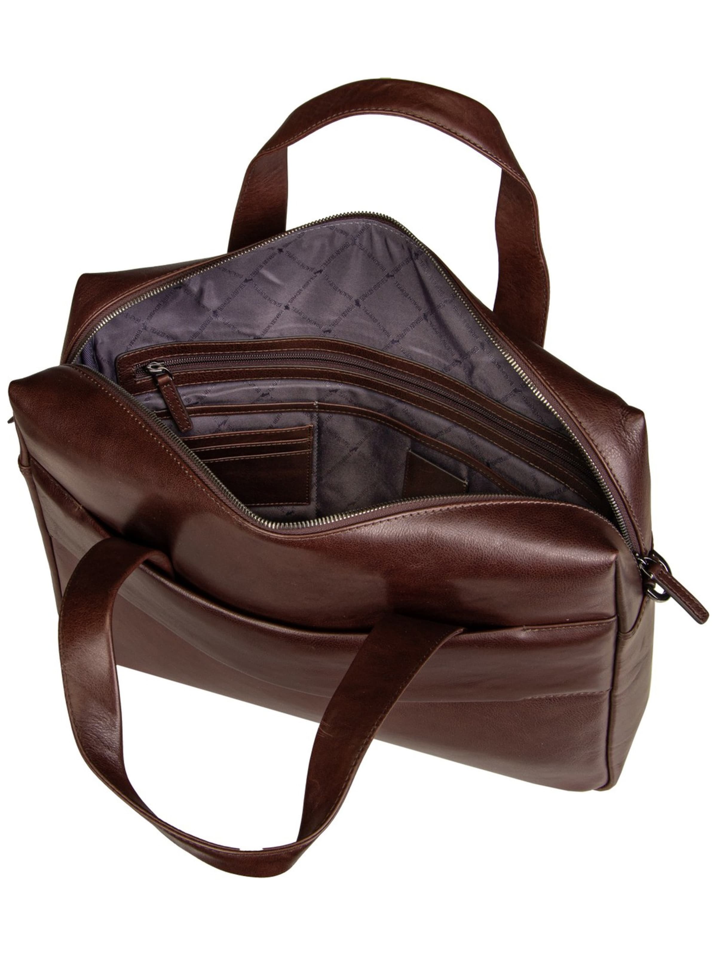 Braun Büffel Document Bag in Brown
