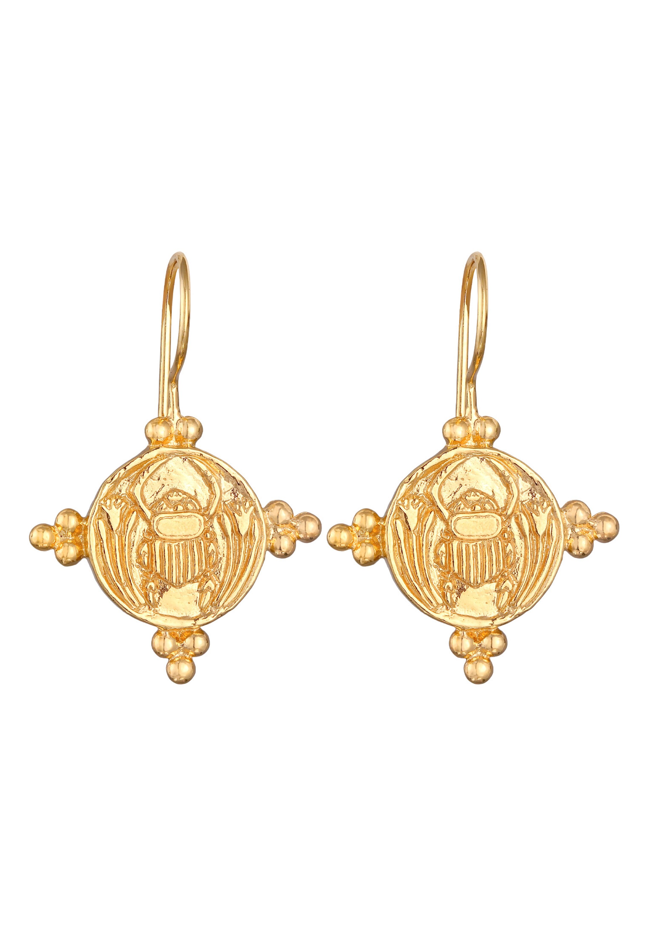 Boucles d'oreilles Haze&Glory en or : devant