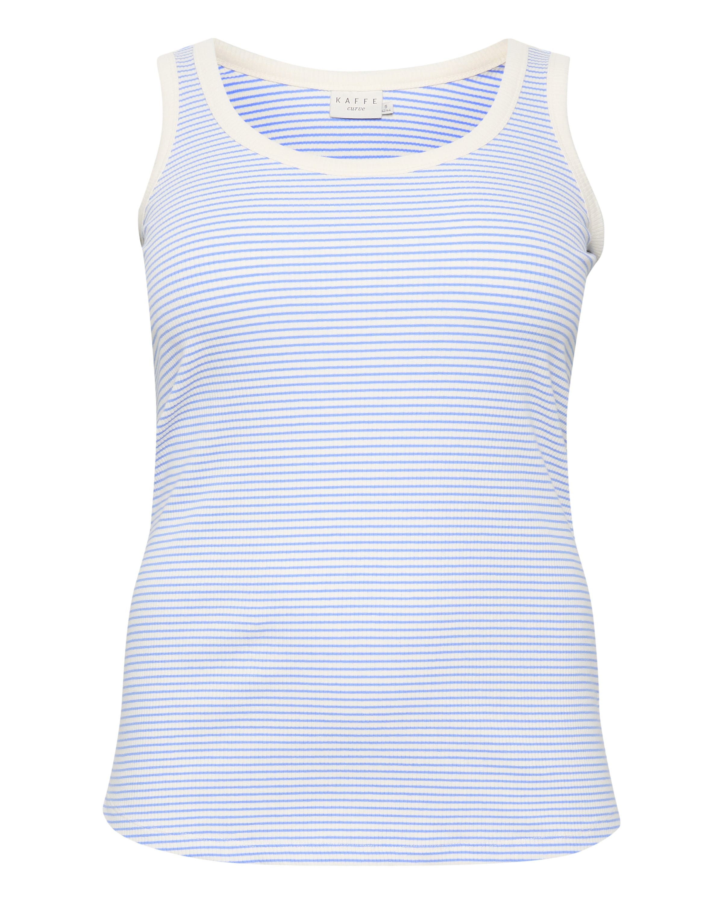 KAFFE CURVE Топ 'Kana' в Синий: спереди