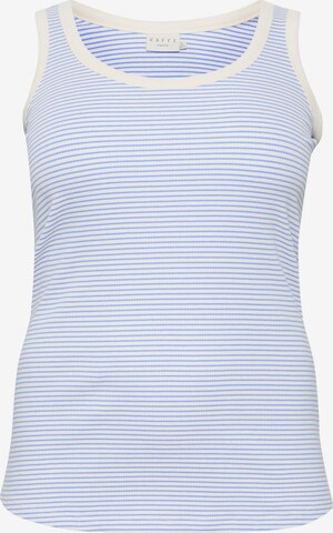 KAFFE CURVE Top 'Kana' in Blauw: voorkant