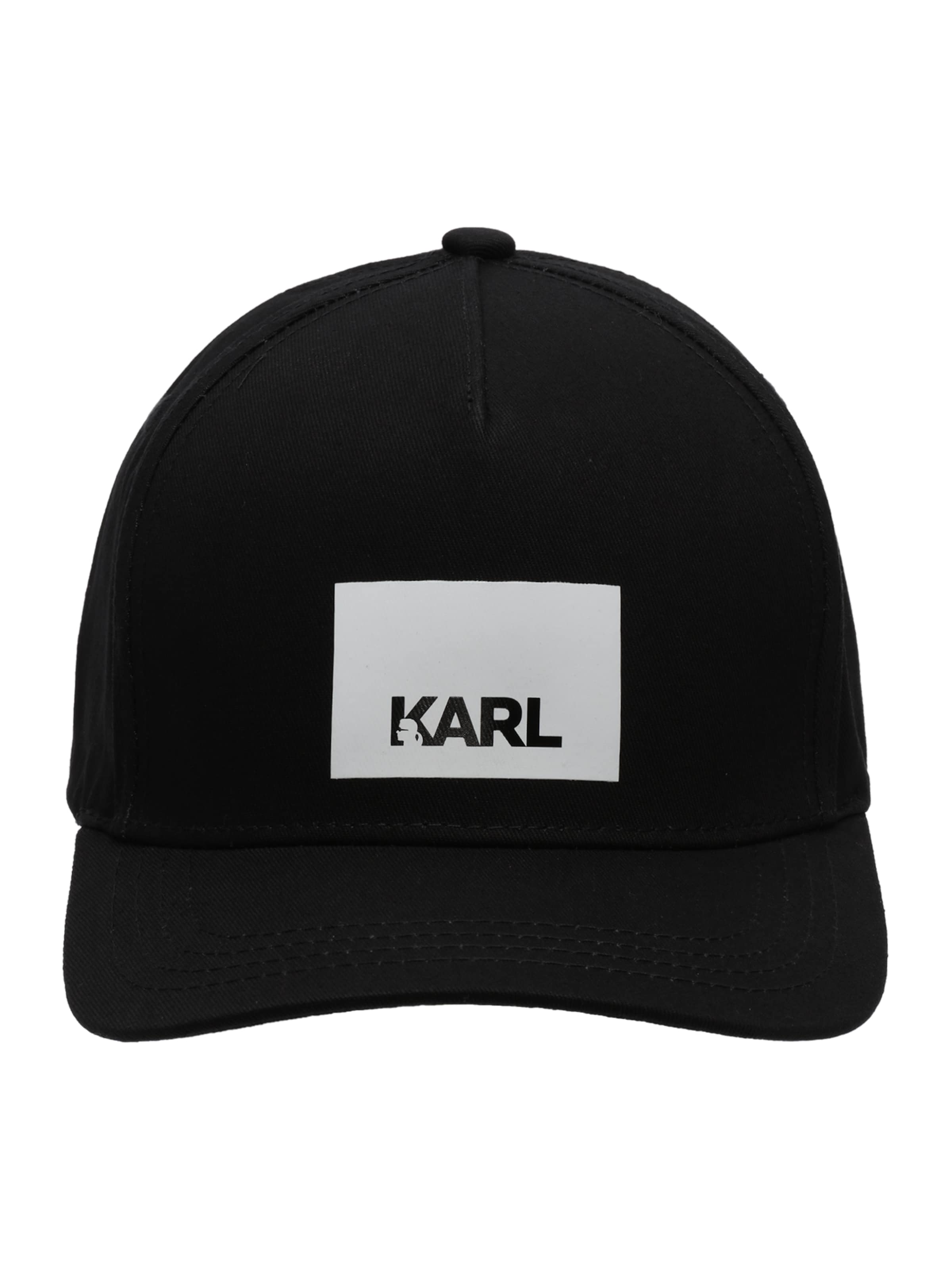 Karl Lagerfeld Kapa | črna / off-bela barva, Prikaz izdelka