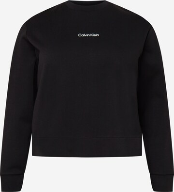 Calvin Klein Curve Sweatshirt in Schwarz: predná strana