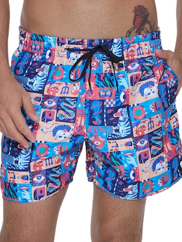 69Slam - Bermudas 'BAÑADOR SAMOA CINTURA ELÁSTICA WEIRD BLOCK' en Mezcla de colores: frente