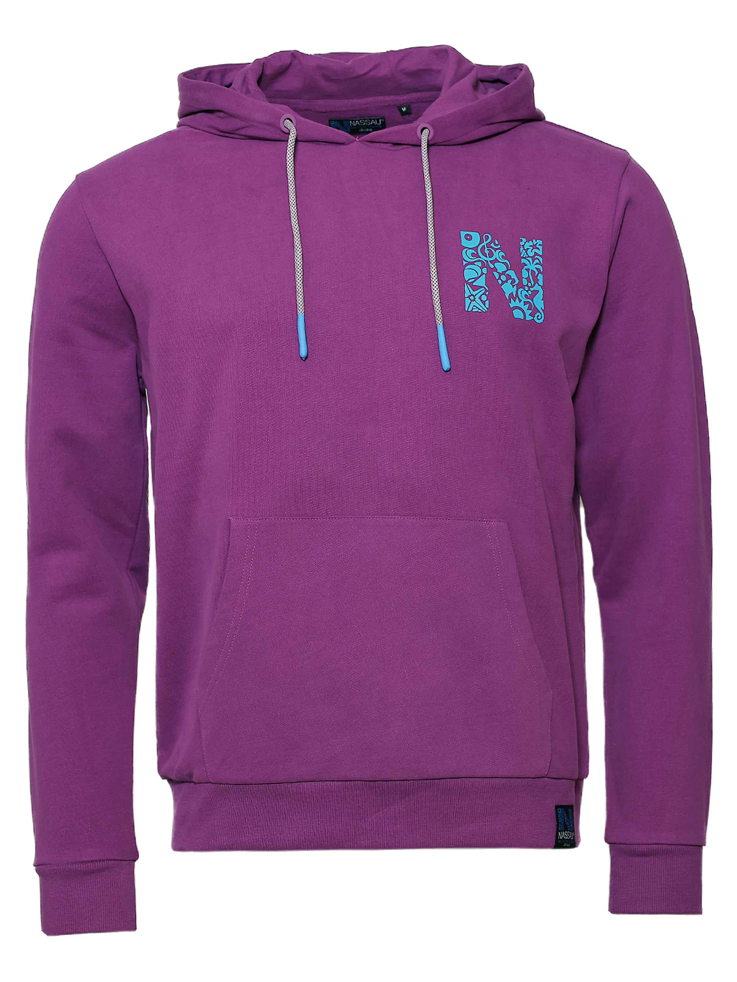 Sweat-shirt ' NB231047 ' NASSAU Beach Club en violet : devant