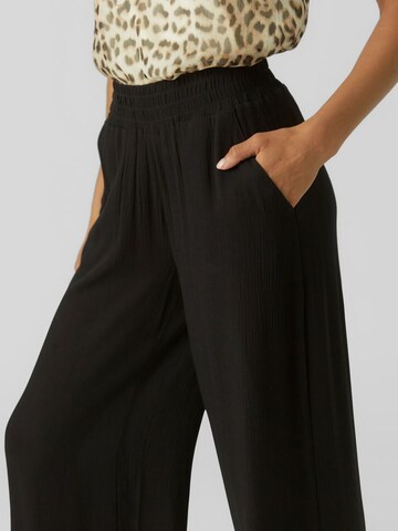 VERO MODA Wide leg Broek in Zwart