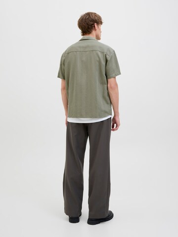 JACK & JONES Comfort fit Button Up Shirt 'JPRCCMontana' in Green