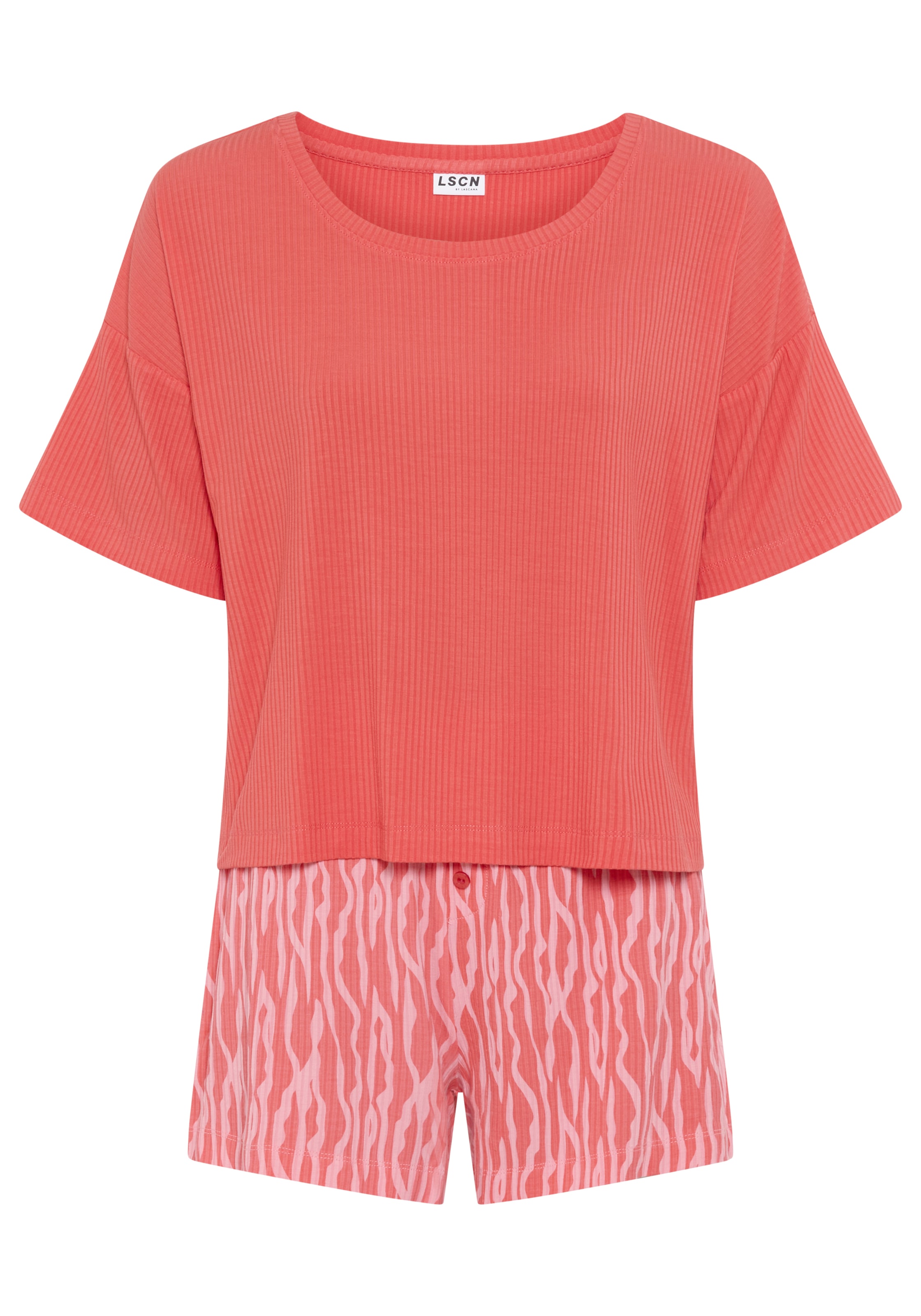 Shorty di LSCN by LASCANA in arancione: frontale