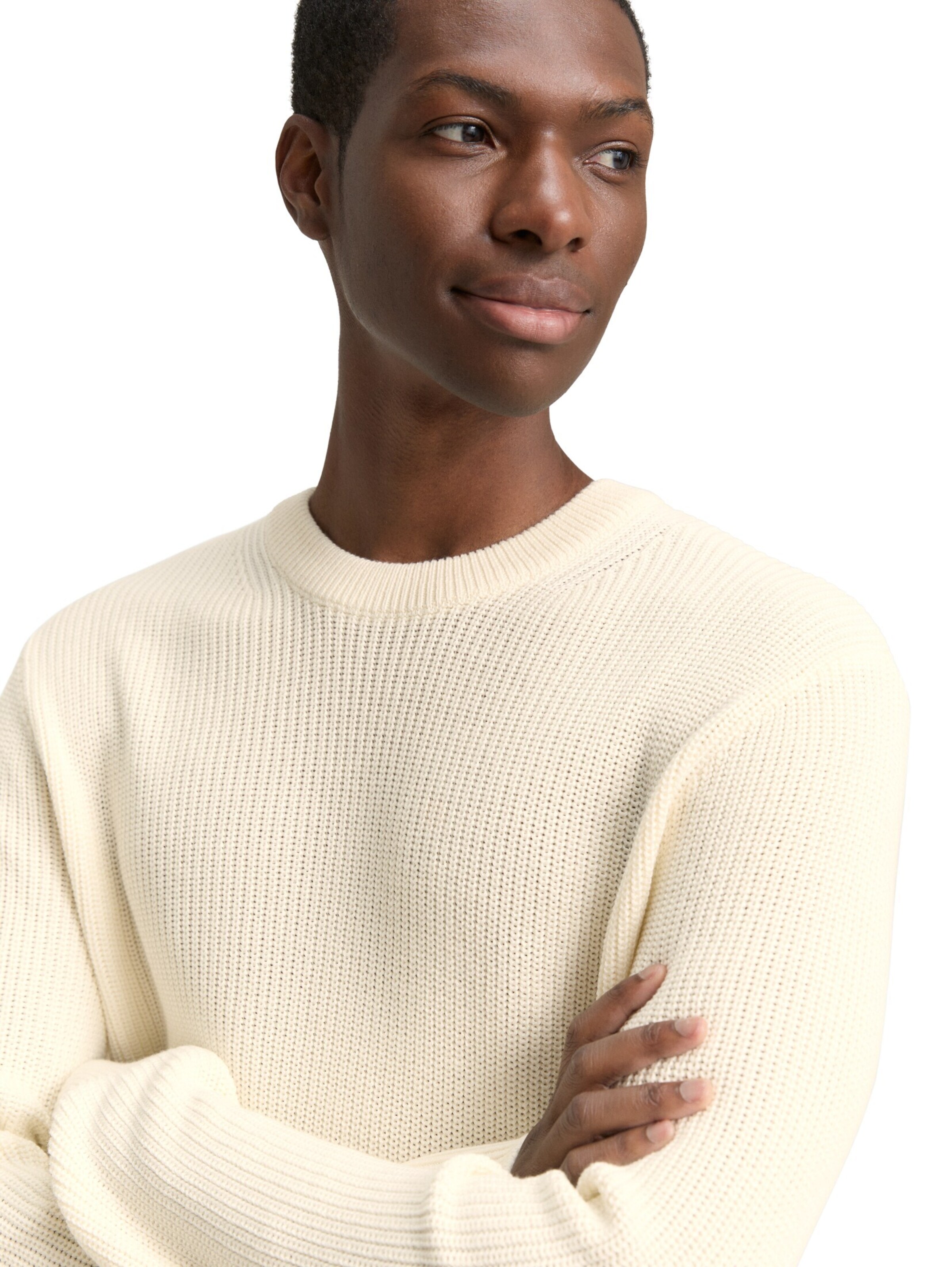 TOM TAILOR DENIM Sweater in Beige