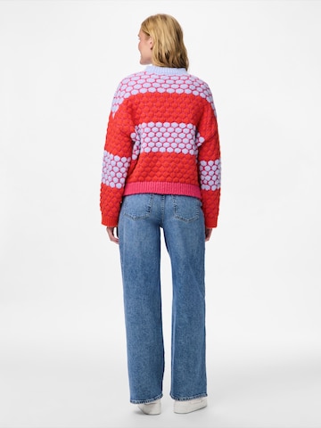 PIECES Sweater 'PCJANEL' in Pink