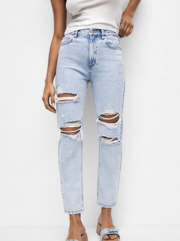 Pull&Bear Regular Jeans in Blau