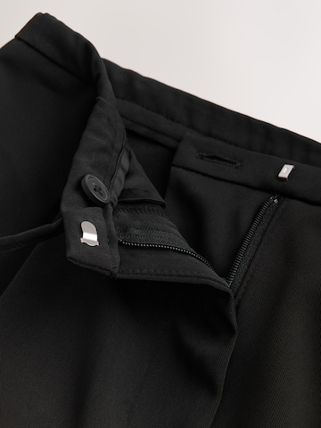 Next Wide leg Pleat-front trousers in Black