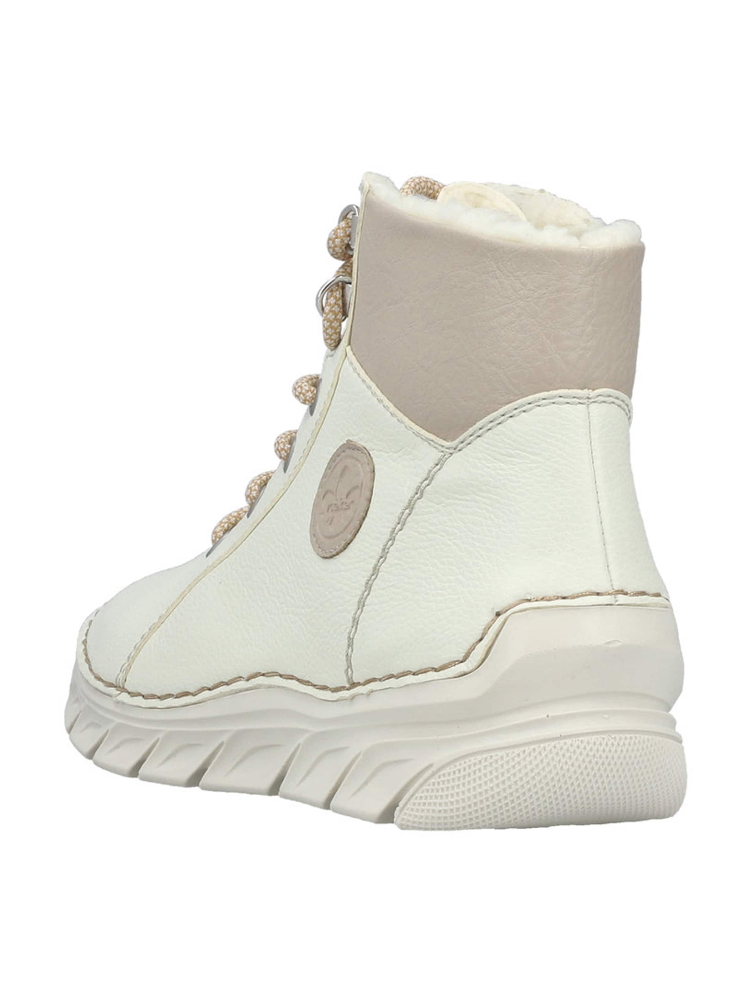 Rieker Ботинки на шнуровке в Белый