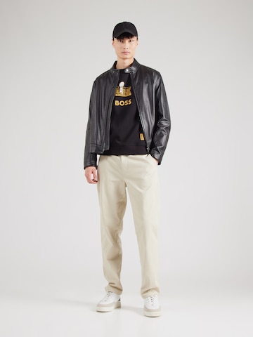 BOSS Sweatshirt 'Wilkins_NFL' in Zwart