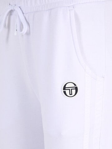 Sergio Tacchini Tapered Sportbroek 'YOUNG LINE' in Wit