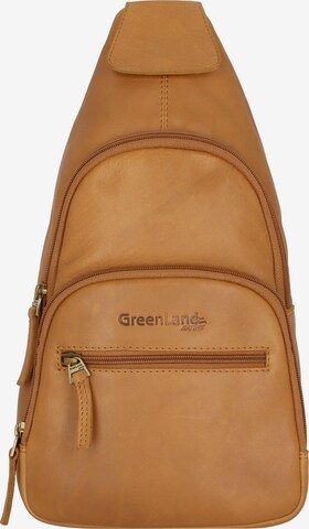 Greenland Nature Crossbody Bag 'Nature' in Brown: front