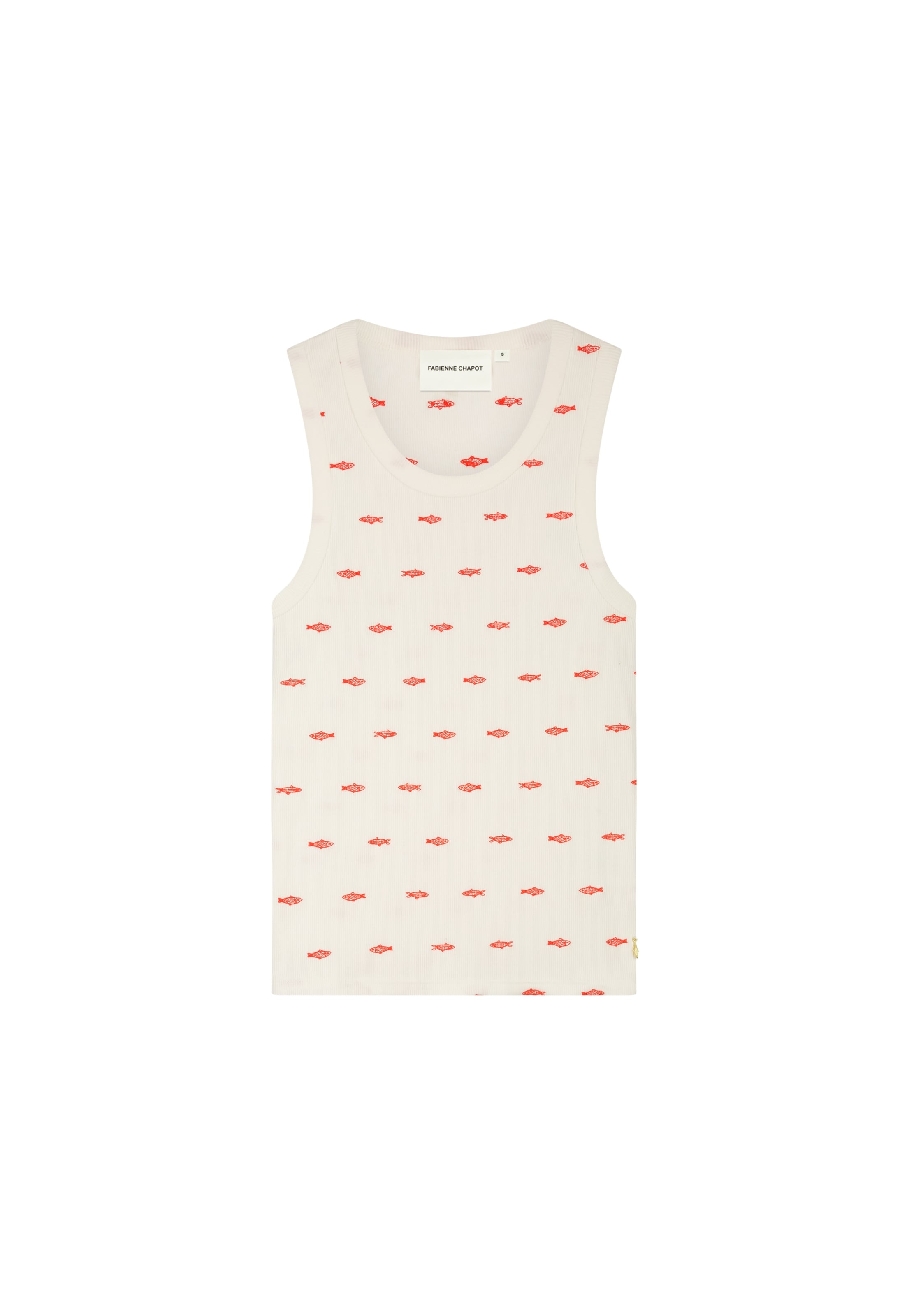 Fabienne Chapot Top in de kleur Crème / Oranje, Productweergave