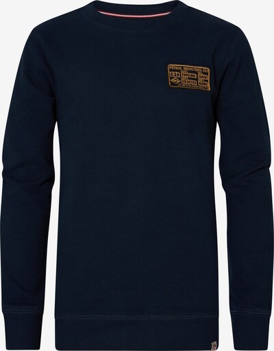 Petrol Industries Sweatshirt 'Glenview' in Night blue / Light brown, Item view