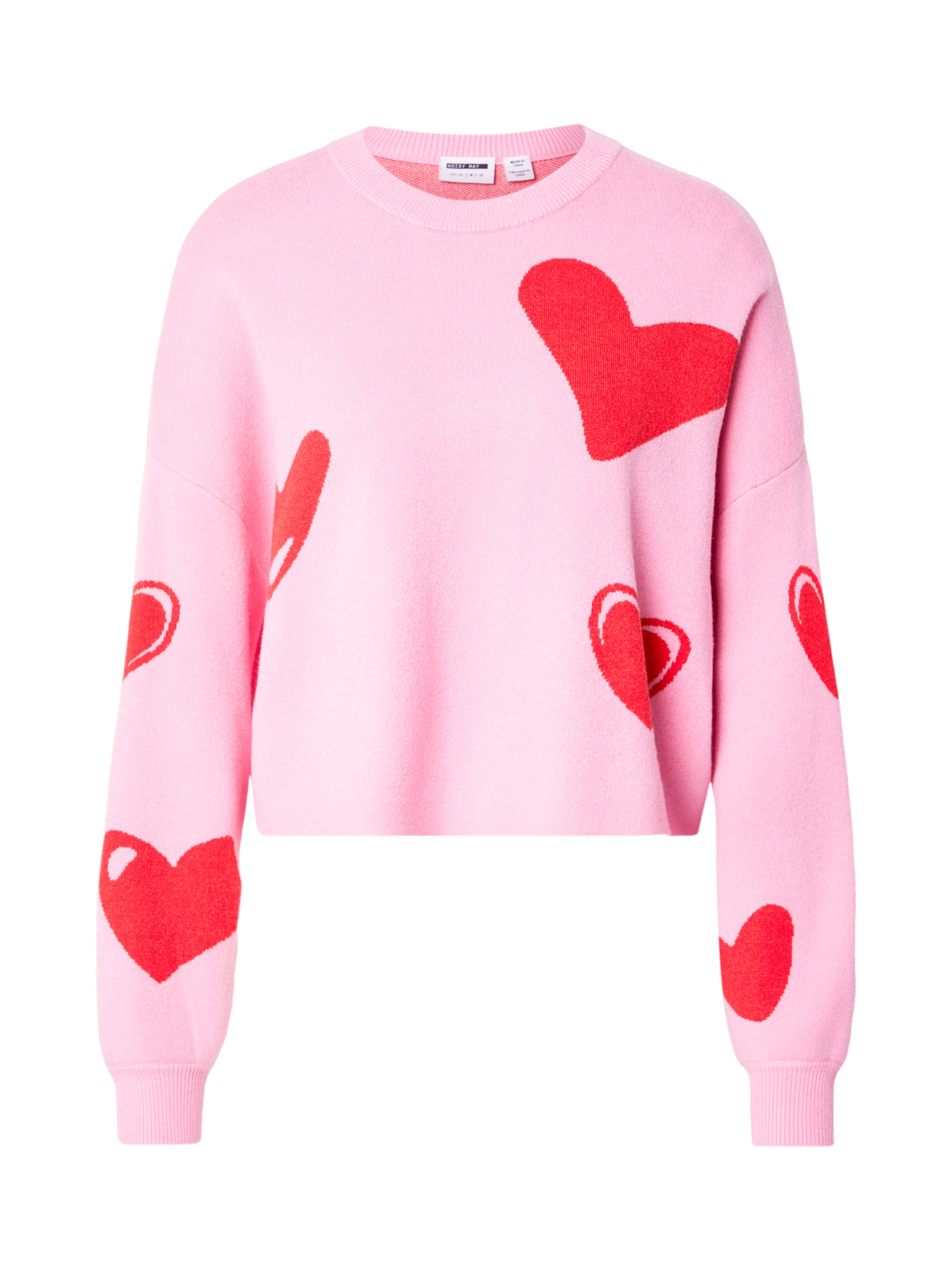 világos-rózsaszín / piros Noisy may Pulóver 'NMSHYLA', Termék nézet