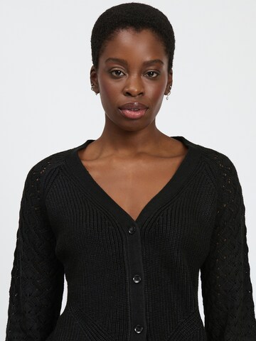 Influencer Knit cardigan in Black