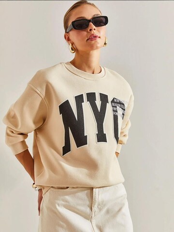 Sweat-shirt Bianco Lucci en beige