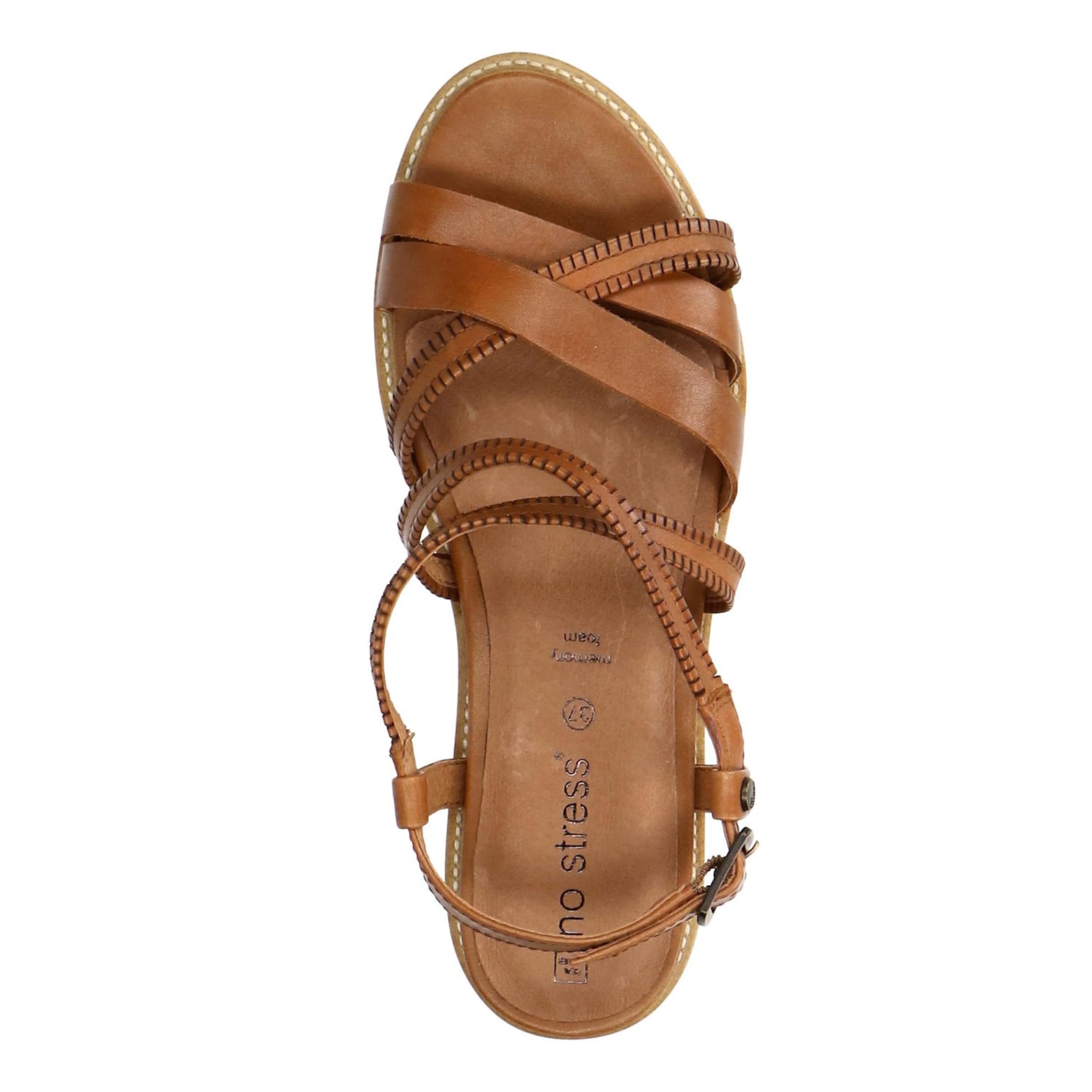 Sandales no stress en marron