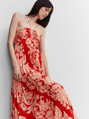 MANGO Letní šaty 'Rania' – červená