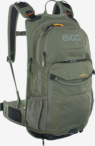 EVOC Backpack 'STAGE 12' in Green: front