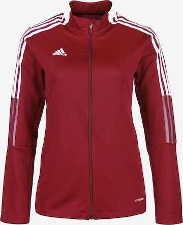 Vestes d’entraînement 'Tiro 21' ADIDAS SPORTSWEAR en rouge : devant