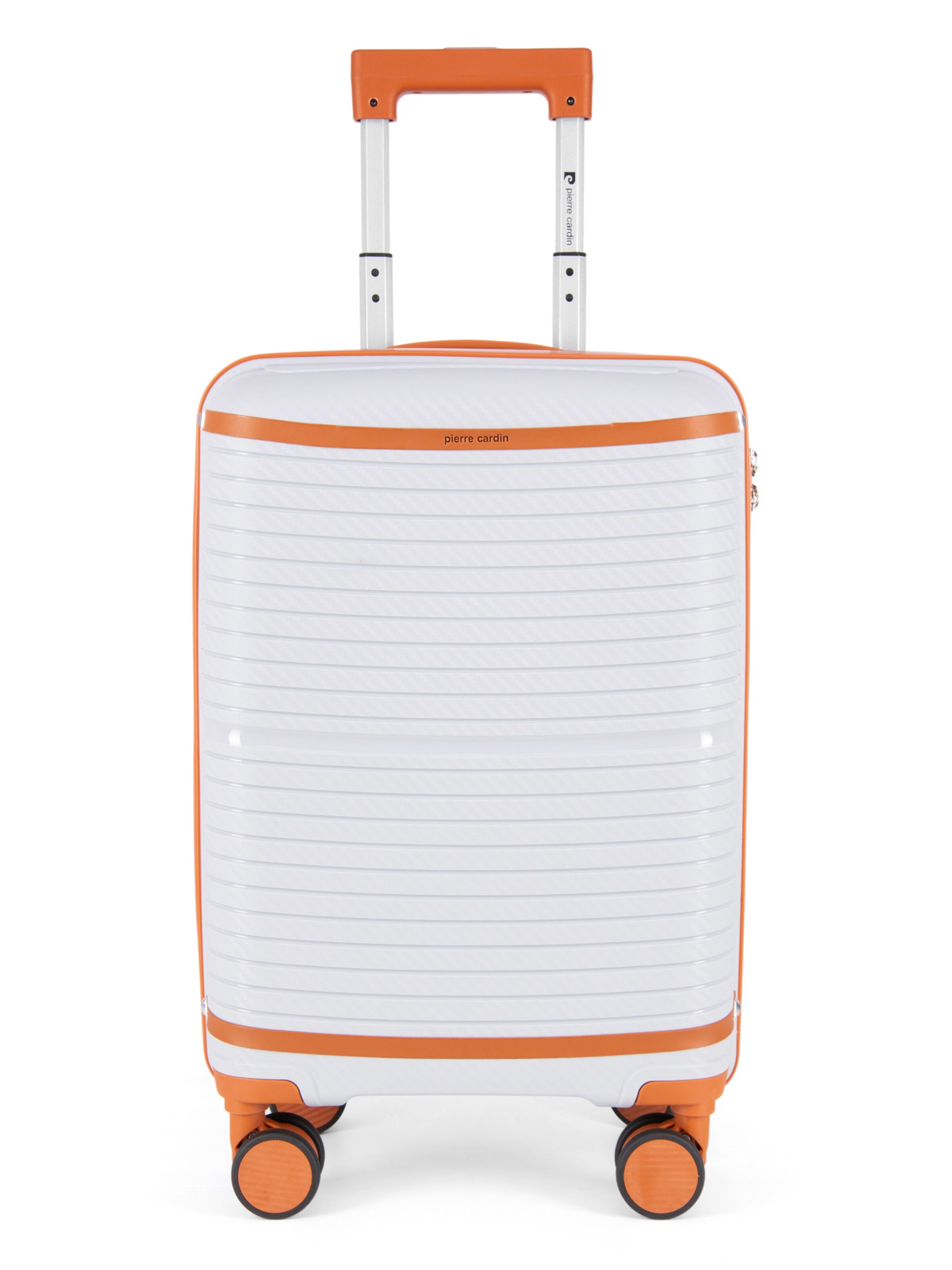 PIERRE CARDIN Suitcase 'JOY' in Silver: front