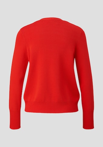 s.Oliver BLACK LABEL Knit Cardigan in Red: back
